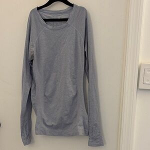 Zella Light Blue Perforated Top